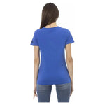 Trussardi Action Blue Cotton Women T-Shirt TR-23058-S
