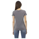 Trussardi Action Gray Cotton Women T-Shirt TR-23062-S