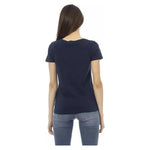 Trussardi Action Blue Cotton Women T-Shirt TR-22991-XS