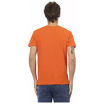 Trussardi Action Orange Cotton Men T-Shirt TR-22881-M