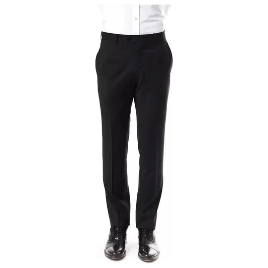 Uominitaliani Gray Wool Men Pants