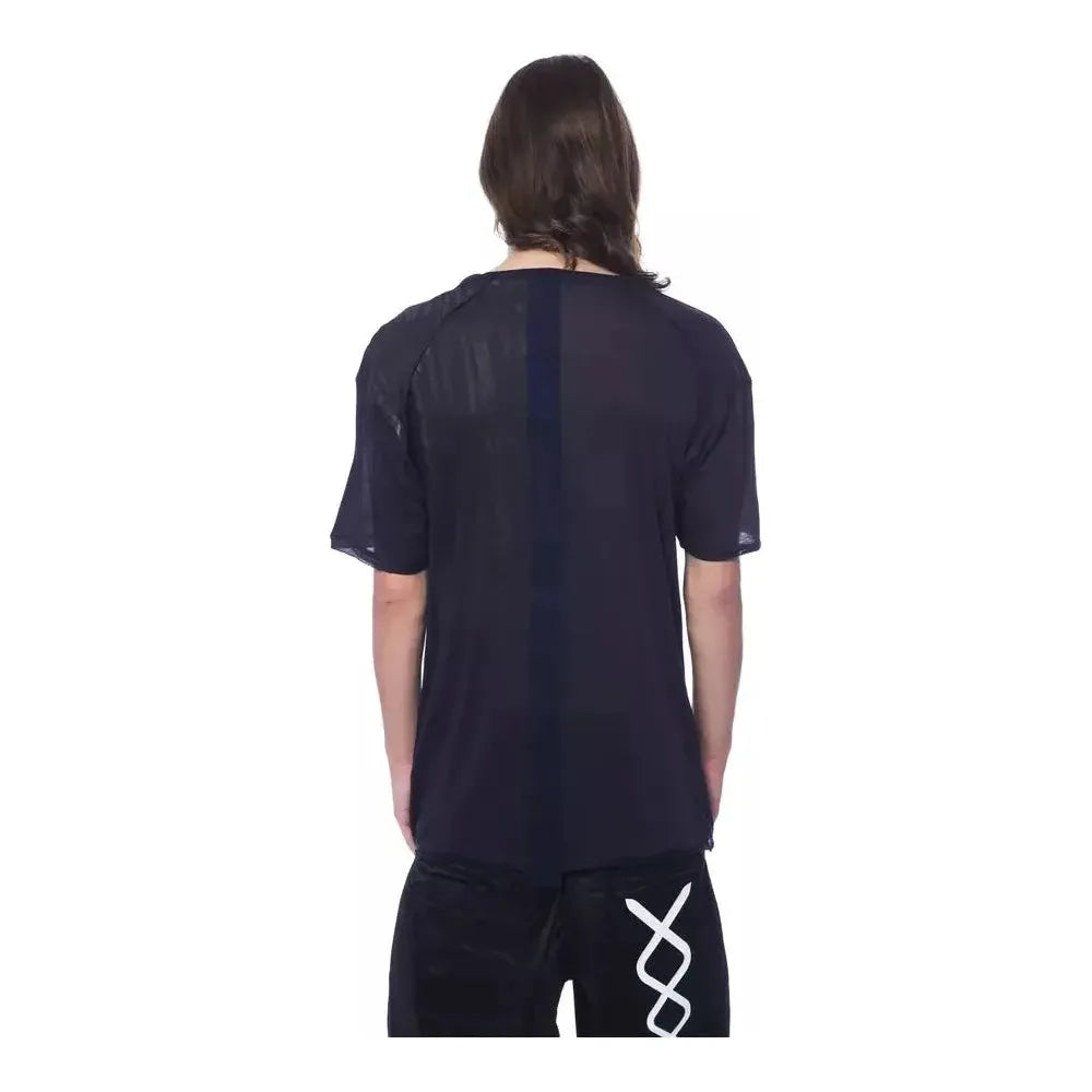 时尚超大圆领徽标 T 恤