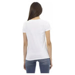 Trussardi Action White Cotton Women T-Shirt TR-22999-S