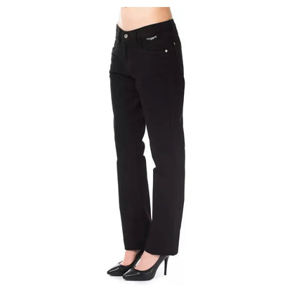 Ungaro Fever Black Cotton Women's Pant