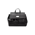 Pompei Donatella Black Leather Women Shoulder Bag PO-5824