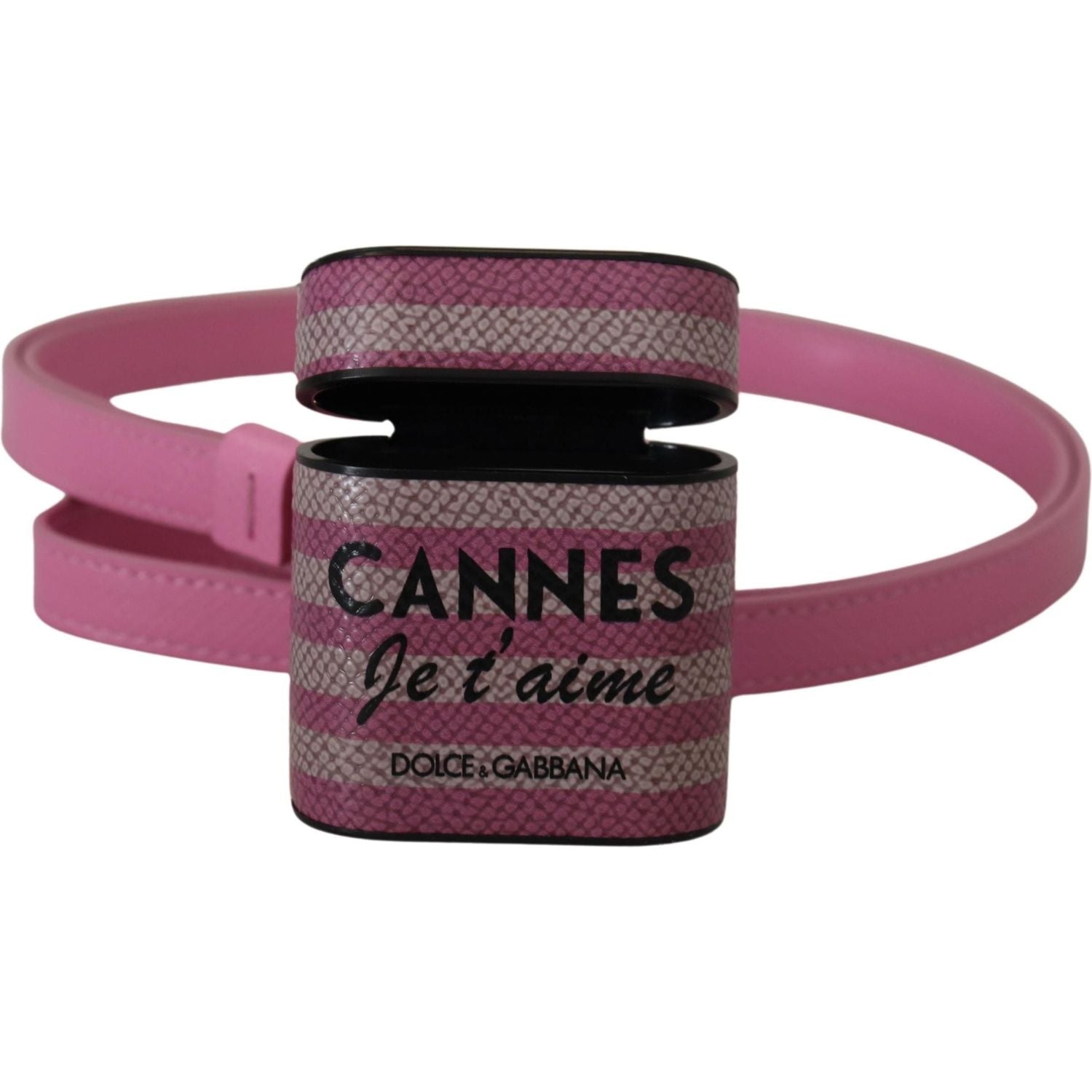 粉色别致皮革 AirPods 保护套