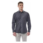Bagutta Gray Cotton Men Shirt BA-20985-XXL