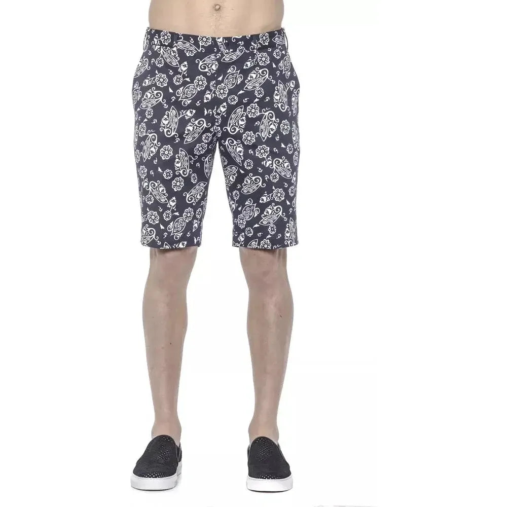 男士优雅蓝色百慕大短裤