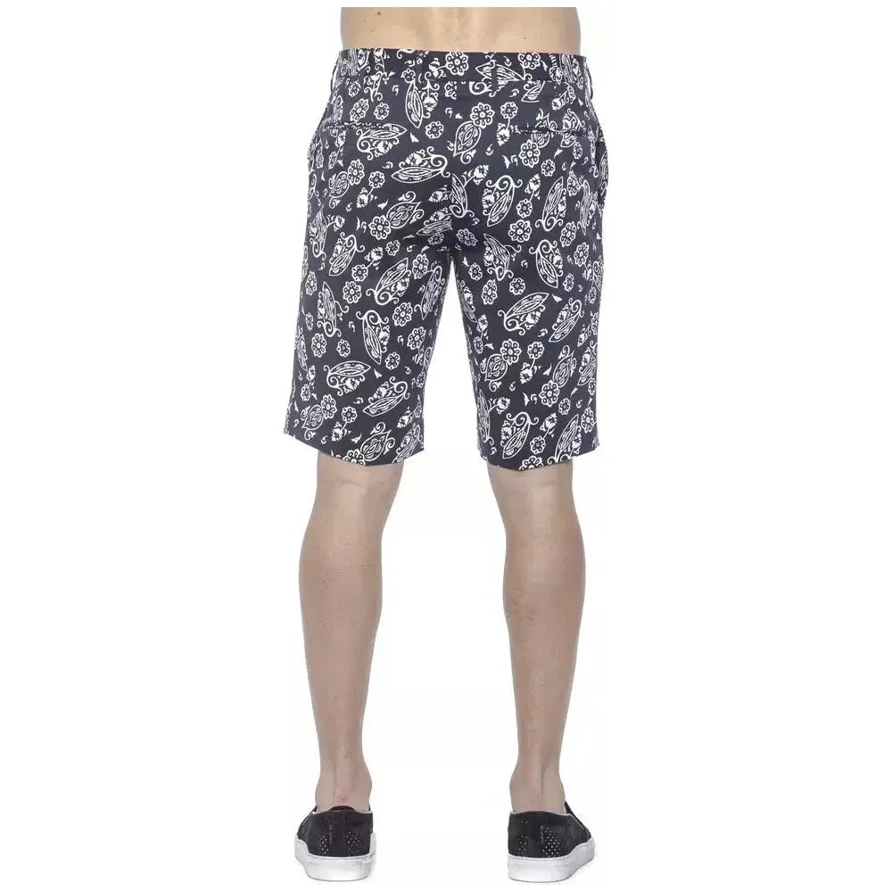 PT Torino Blue Cotton Men Bermuda Shorts Shorts