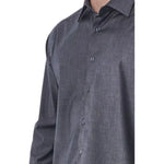 Bagutta Gray Cotton Men Shirt BA-20985-XXL