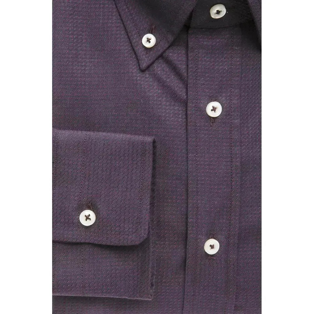 Robert Friedman Black Cotton Men Shirt