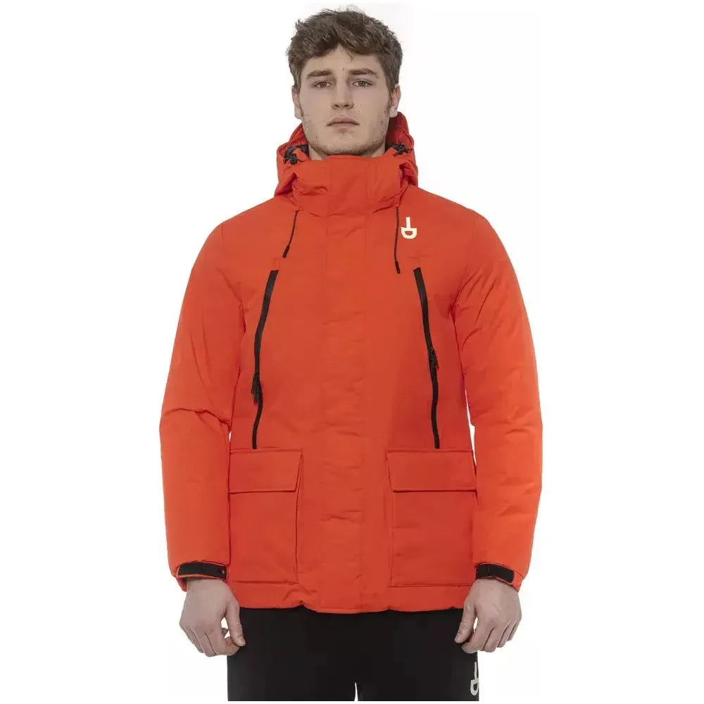 جاكيت رجالي من البوليستر باللون الأحمر من توند