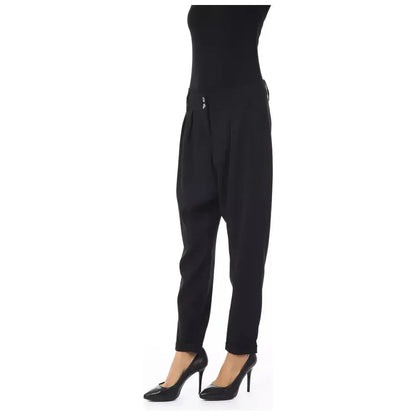 BYBLOS Black Polyester Women Pants