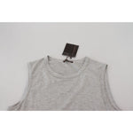 Ermanno Scervino Grey Sleeveless Men Pullover T-shirt TSH83056-48