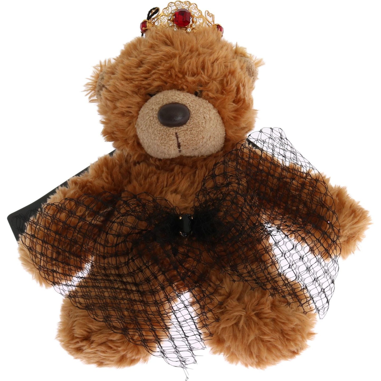 Dolce & Gabbana Teddy Bear Gold Crystal Crown Tiara Diadem Hair Band SMYK114