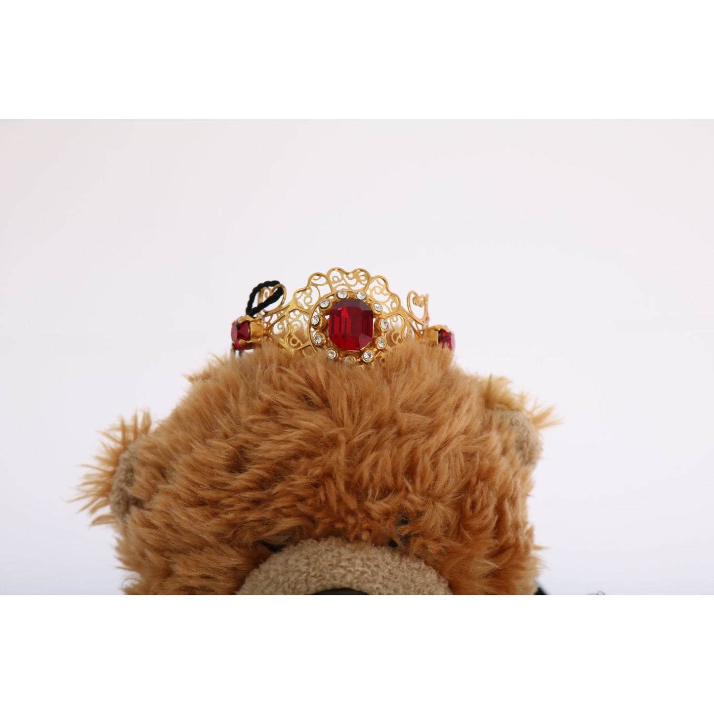 Dolce & Gabbana Teddy Bear Gold Crystal Crown Tiara Diadem Hair Band SMYK114