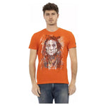 Trussardi Action Orange Cotton Men T-Shirt TR-22807-S