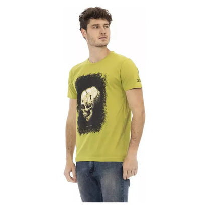 Trussardi Action Green Cotton Men T-Shirt