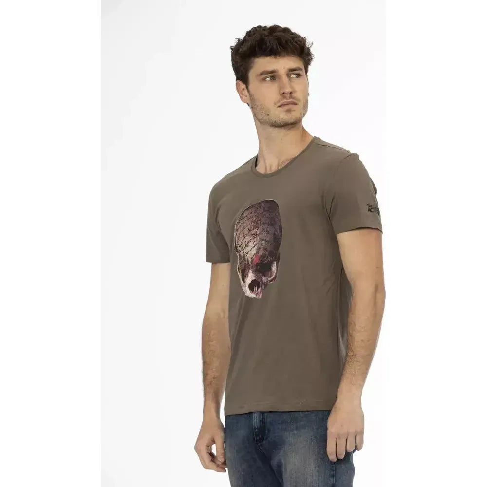 Trussardi Action Brown Cotton Men's T-Shirt
