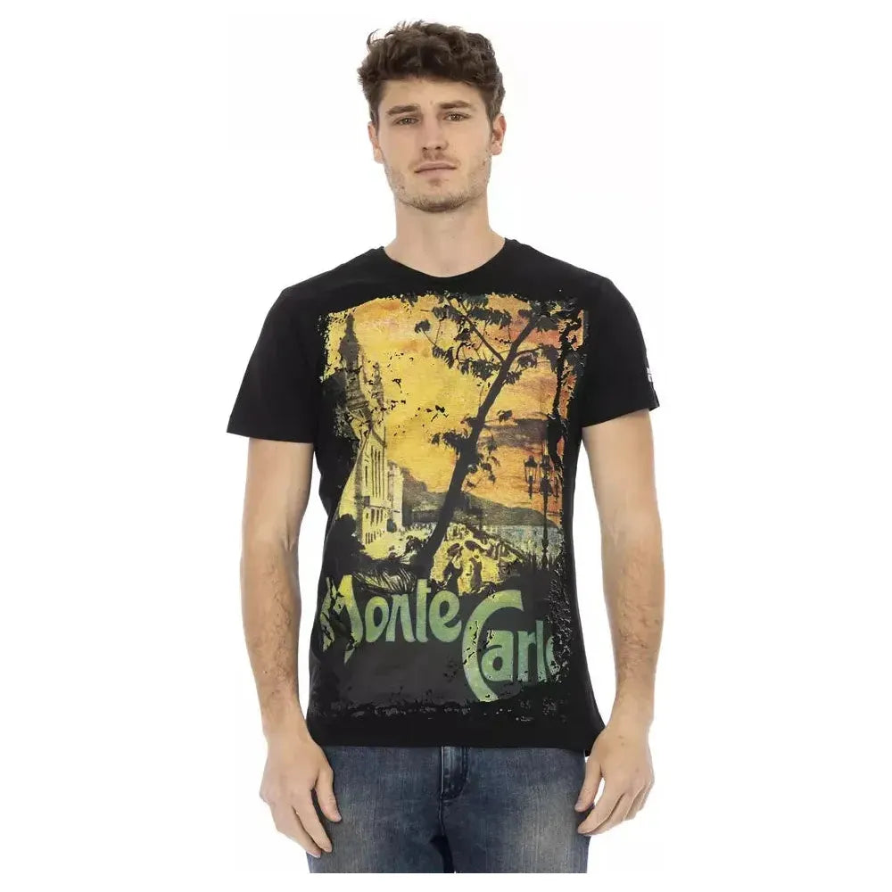 光滑棉混纺圆领 T 恤