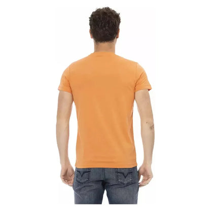 Trussardi Action Orange Cotton Men T-Shirt
