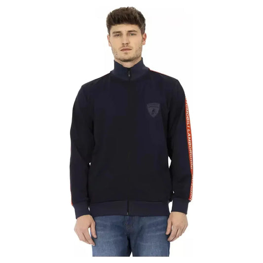 Automobili Lamborghini Blue Cotton Men Sweater Automobili Lamborghini Dark Slate Gray