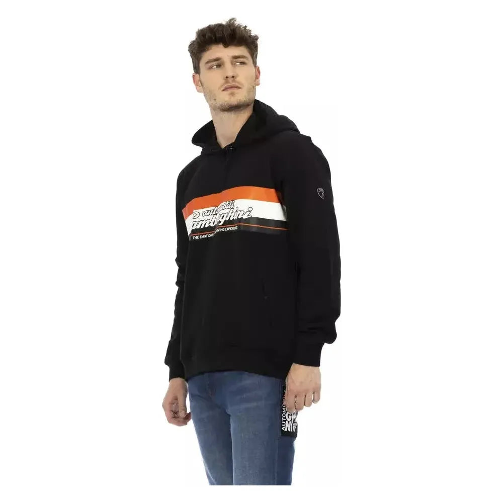 袖子上带有标志性徽标的时尚棉质连帽衫