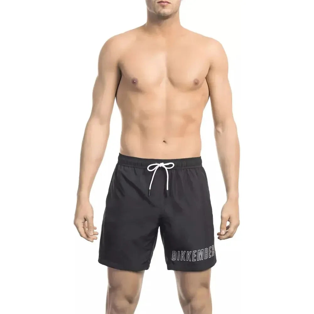 Bikkembergs Black Polyester Swimwear