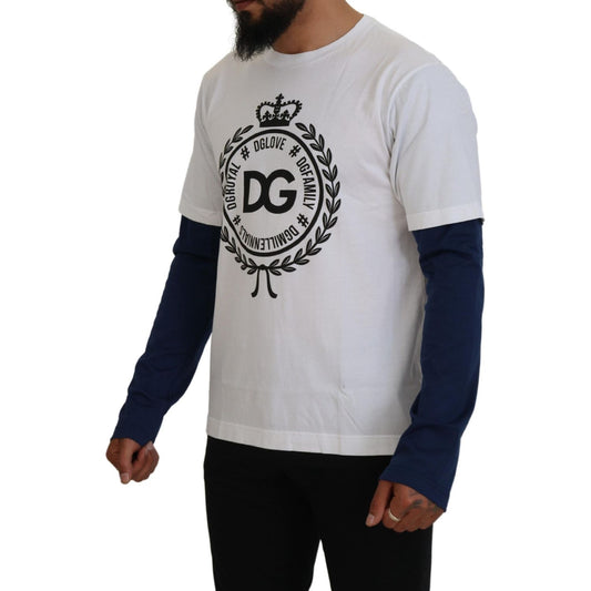 Dolce & Gabbana Elegant Crew-Neck Pullover Sweater Dolce & Gabbana Gray