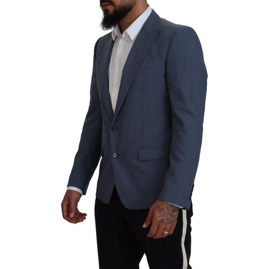 Dolce & Gabbana Elegant Blue Single Breasted Sport Blazer Dolce & Gabbana Dark Slate Gray
