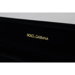 Dolce & Gabbana Black Velvet Logo Plaque Storage Bracelet Jewelry Box SMY101011