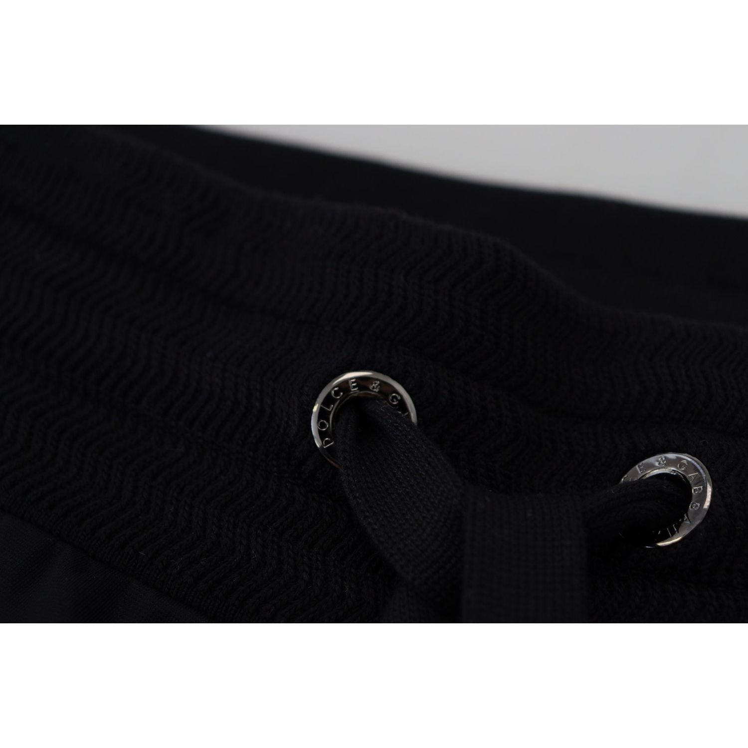 时尚黑色棉质设计师长裤