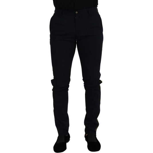 Dolce & Gabbana Elegant Black Wool-Blend Trousers Dolce & Gabbana Black