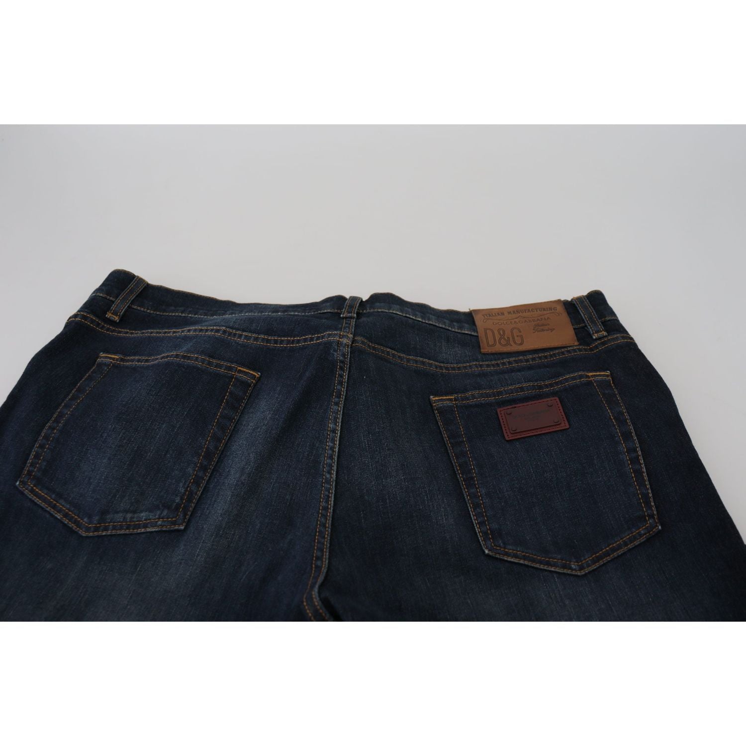 بنطلون جينز أزرق أنيق من دولتشي آند غابانا