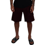 Dolce & Gabbana Maroon Bermuda Cargo Men Shorts PAN74013 - 50