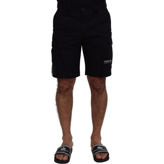 Dolce & Gabbana Elegant MainLine Black Shorts Dolce & Gabbana Black