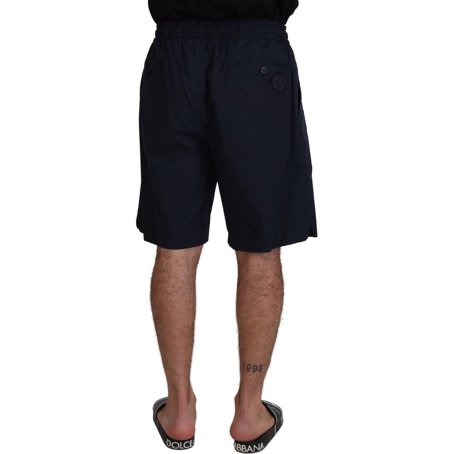 Dolce & Gabbana Blue Bermuda Mid Waist Casual Shorts PAN74018 - 58