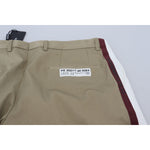 Dolce & Gabbana White Brown Slim Fit Chino Pants PAN74270 - 48