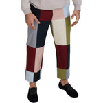 Dolce & Gabbana Multicolor Cotton Patchwork Pants PAN74272 - 48