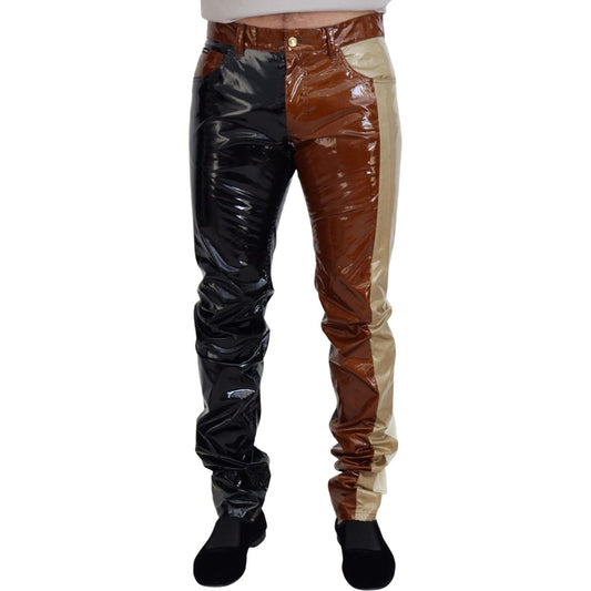 Dolce & Gabbana Multicolor Shining Slim Fit Men Denim Jeans PAN74280 - 48