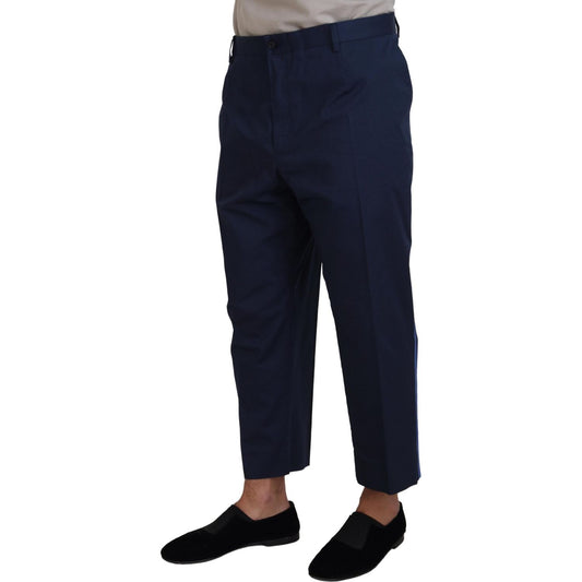 Dolce & Gabbana Chic Cropped Wool-Blend Trousers Dolce & Gabbana Black