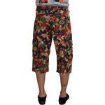 Dolce & Gabbana Multicolor Cotton Camouflaged Cargo Shorts PAN74310 - 48