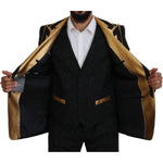 Dolce & Gabbana Black Gold Fantasy Tuxedo Slim Fit Suit