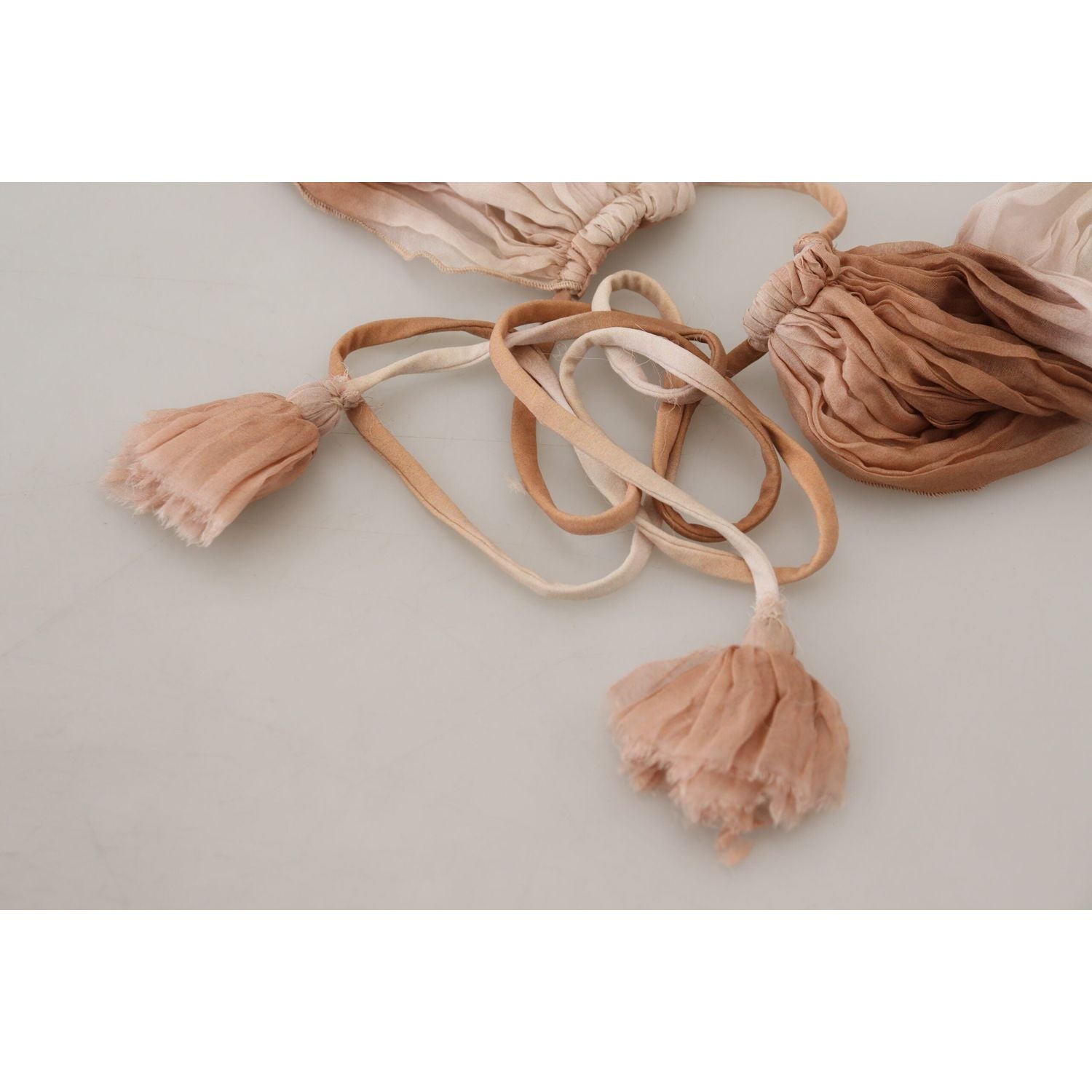 وشاح شال حرير ملتف أنيق متعدد الألوان من Ermanno Scervino