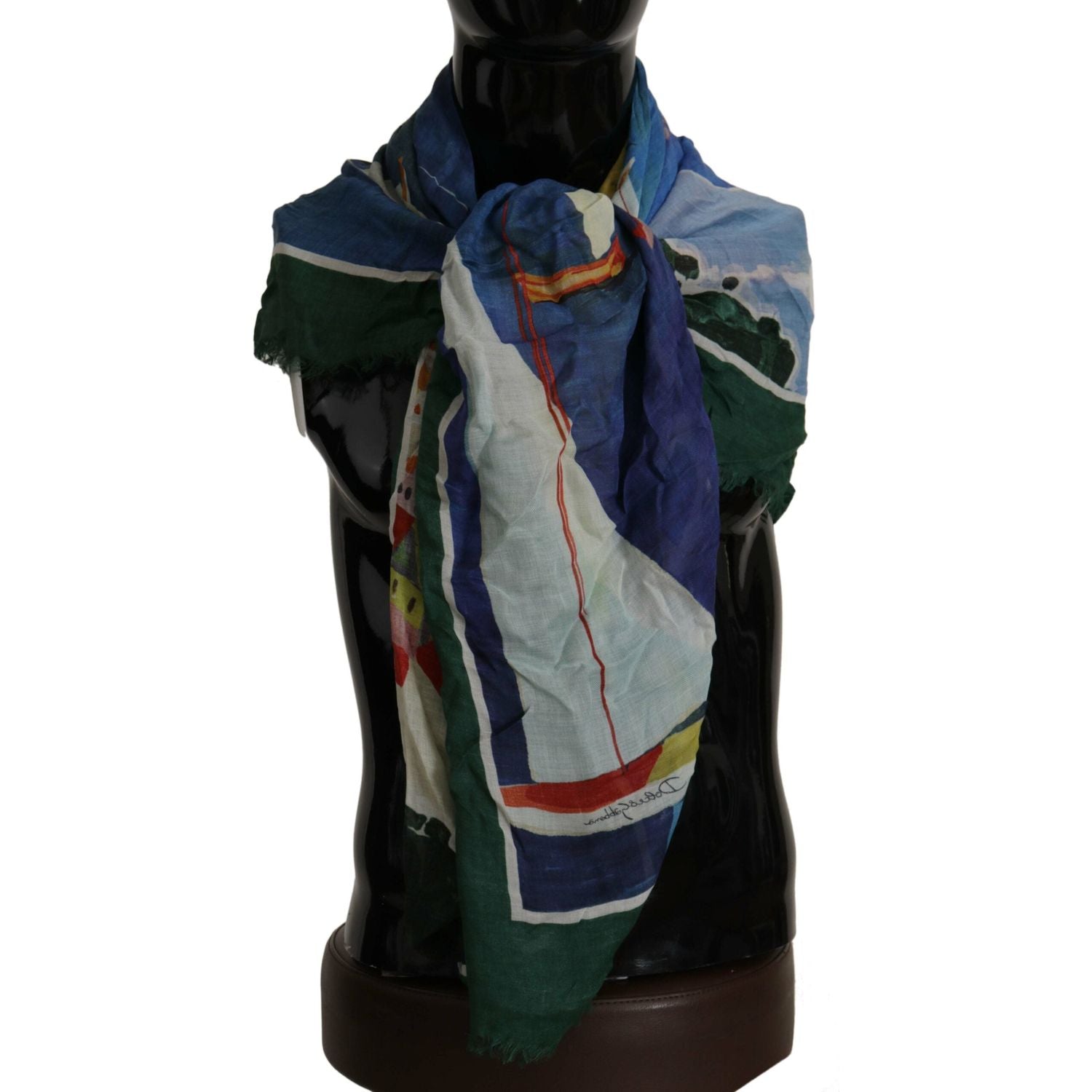 优雅多色真丝混纺方形围巾