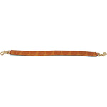 Dolce & Gabbana Orange Leather Swirl Print Bag Shoulder Strap BEL8740