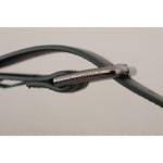 Dolce & Gabbana Army Green Leather Logo Metal Waist Buckle Belt WMB166 - 60
