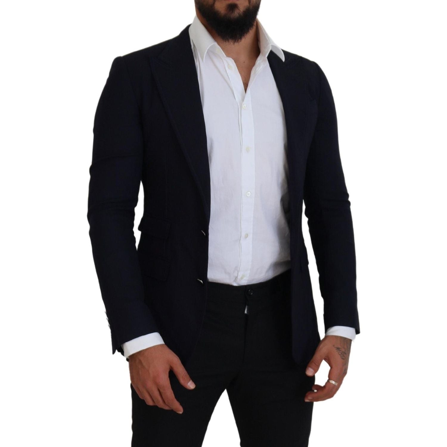 سترة أنيقة سوداء ذات صف واحد من الأزرار من دولتشي آند غابانا