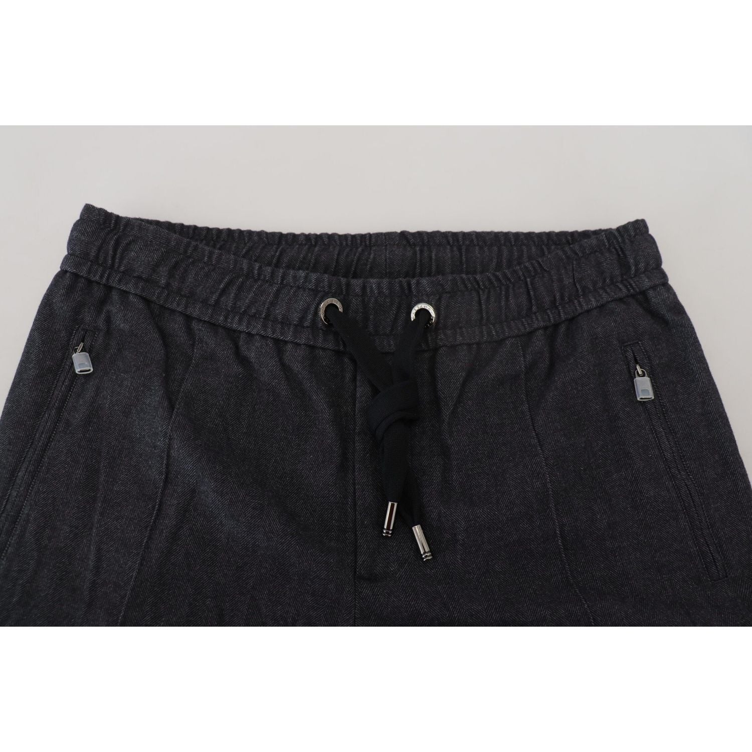 优雅蓝色锥形牛仔裤