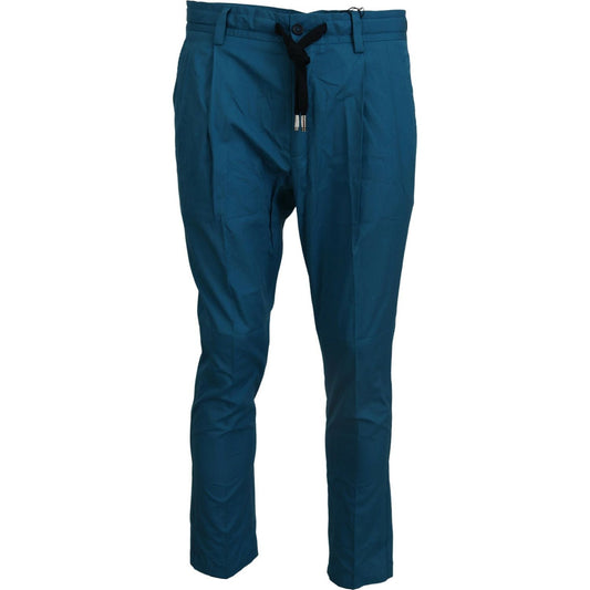 Dolce & Gabbana Casual Blue Chinos Trousers Pants Dolce & Gabbana Dark Slate Gray